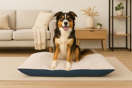 Furhaven Large Plush & Twill High-Loft Pillow Pet Bed, Frozen
