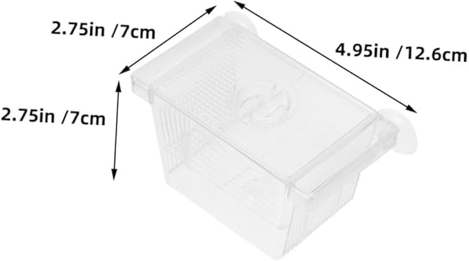 GANAZONO 4pcs Double-Layer Fish Fry Incubator Box Self-Floating Aquarium Breeding Box for Fish Tank Nursery and Isolation of Betta