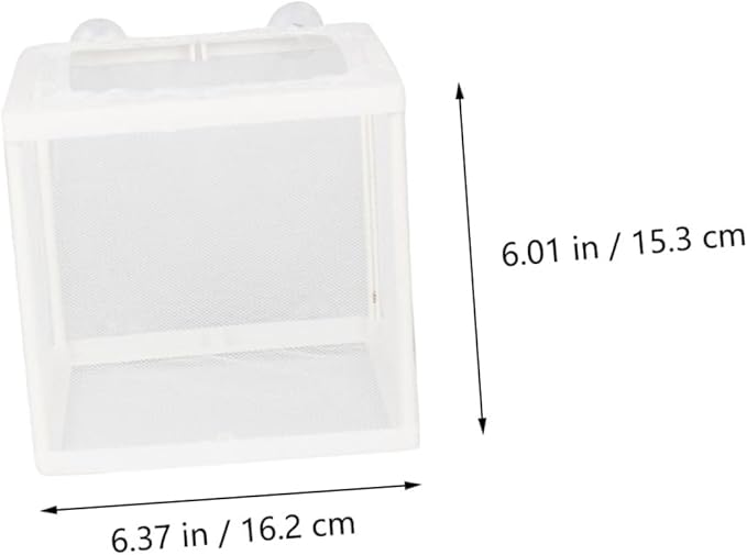 Milisten 2pcs Tropical Fish Breeding Tank Cup Isolation Box for Fish Easy to Install Aquarium Incubator Net for Safe Breeding and Hatching Color