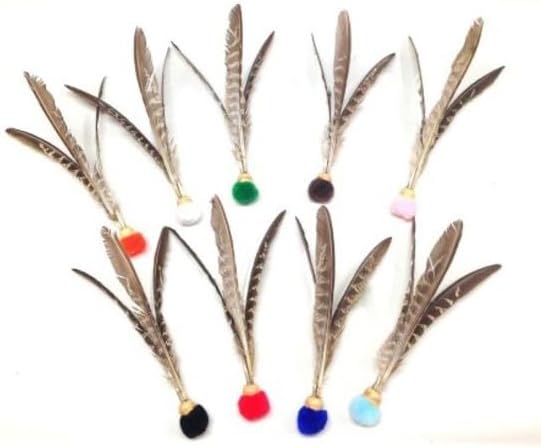GoCat Kitty Kopter Cat Toy, Throw Toy with Feathers That Spins in The Air