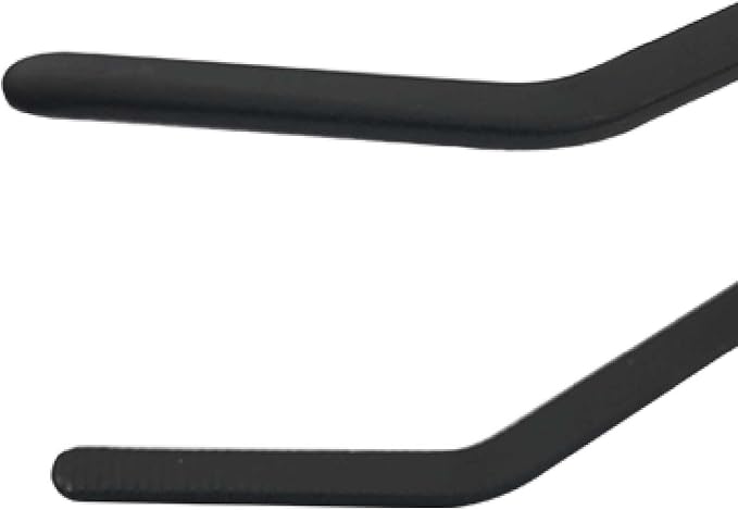 Aquarium Long Tweezers Fish Feeding Tongs Straight and Curved Tweezers for Fish Tank Aquatic Plants, 38CM Feeding Tongs for Hold, Lizards, Bearded Dragon (Black, One Size)