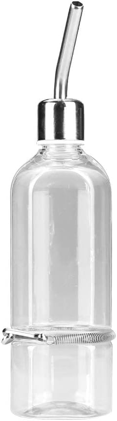 Automatic Pet Parrot Water Feeder, Pet Bird Water Feeding Bottle Dispenser with Stainless Steel Ball Nipple Cage Accessories(S)