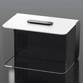 Office Acrylic Desktop Aquarium Kits, HD Plexiglass Betta Fish Tank, Hidden Filtering Area, 3 Gallon Small Fish Tank with LED Light, USB Power Supply, Modern 11L Acrylic Aquarium Starter,Kit