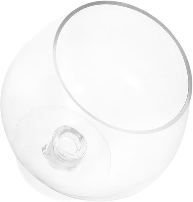VANZACK Glass Goldfish Bowl Aquarium Vase 7000ml Desktop Betta Fish Tank Hydroponic Plant Pot Tabletop Aquarium for Office and Home Decor