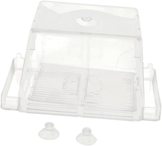SUPVOX Transparent Acrylic Fish Tank Breeding Box Multifunctional Isolation Incubator for Betta Guppies and Fish with Convenient Suction Fixing