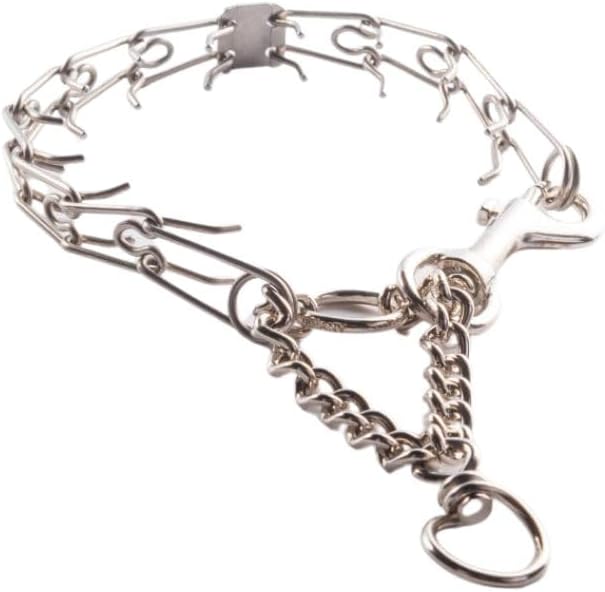 Clasp 1.5mm Stainless Dog Training Collar for Small Breeds | 8'' Micro Prong Collar | Dogs 6-26lbs | No-Pull Collar | Behavior Aid