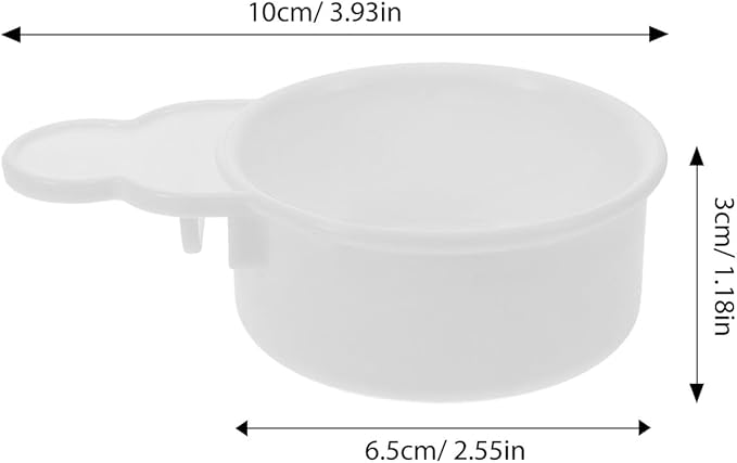 HOMSFOU 2pcs Bird Feeding and Watering Cups for Cage Mess-Resistant Bird Water Feeder and Food Dish Parakeet Cage Feeder Supplies