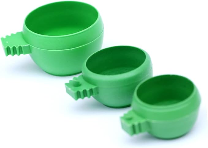 BESPORTBLE 20pcs Bird Feeder Watering Supplies Pigeon Supplies Round Food Tank Tray Pet Food Bowls Safe Material