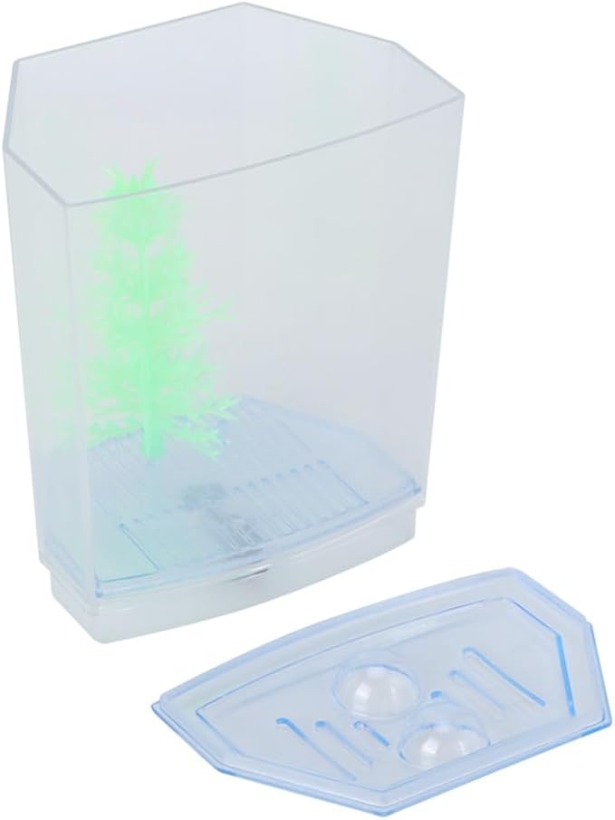 Mini Fish Breeding Box Acrylic Isolation Tank with Dirt Groove for Aquarium Fish Observation and Protection(Single)