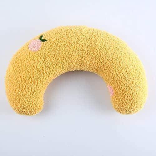 Calming Pillow for Dogs, Soft Dog Bed Pillows Pet Neck Pillow, Dog Calming Pillows for Small Dogs Ultra Soft Fluffy Pet Calming Toy Half Donut Cuddler (A)