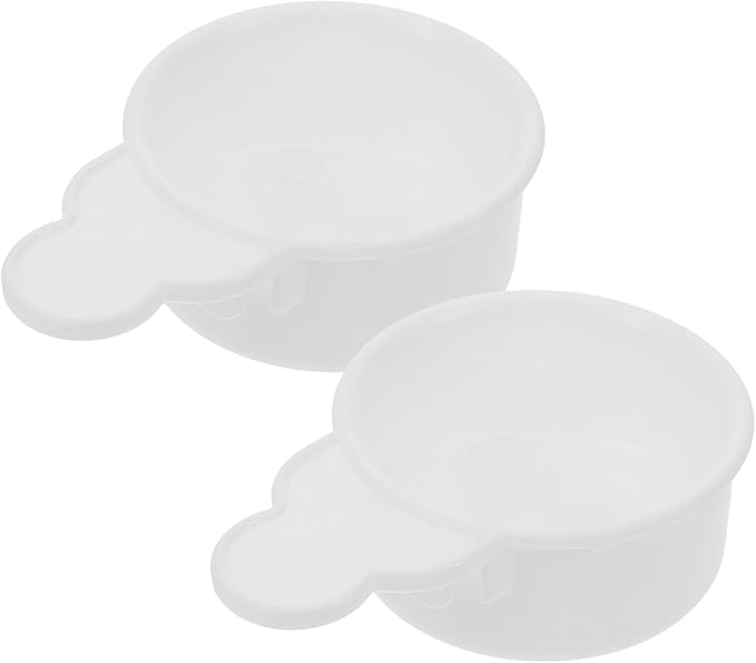 HOMSFOU 2pcs Bird Feeding and Watering Cups for Cage Mess-Resistant Bird Water Feeder and Food Dish Parakeet Cage Feeder Supplies