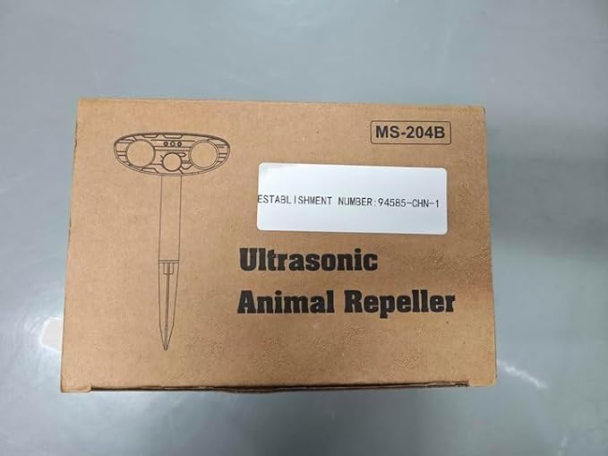 2Pack 2025 Deer Repellent Device Ultrasonic Animal Repellent Outdoor Solar Animal Repeller with Motion Detection Cat Repellent Outdoor to Scare Squirrel Skunk Rabbit Fox Raccoon Coyote