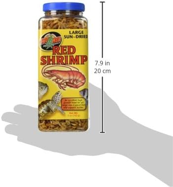 Zoo Med Large Sun-Dried Red Shrimp Aquatic Turtle Food 5 oz.