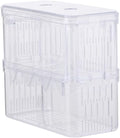 NOLITOY Ornamental Fish Habitat Box Fish Hatching Box Aquarium Breeding Tank Double Layer Incubator Safe and Easy to Clean