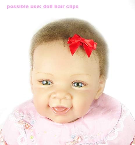 Cute Puppy Supplies Dog Accessories for Large and Medium Dogs - Hair Bows and Pet Grooming Products - 8ct Small Dog Bows Girl Hair Clips (1 inch)