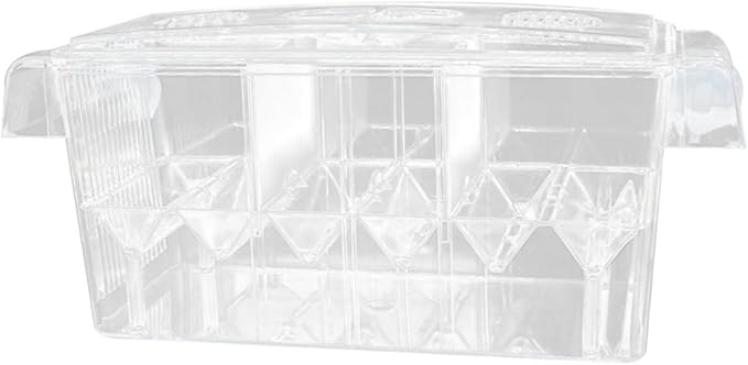 Acrylic Fish Breeding Tank Isolation Box with Suction Cups 1pcs Aquarium Incubator Hatching Box for Fish Tank Breeding and Aquatic Hatchery