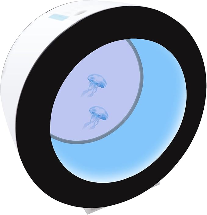 Jellyfish Aquarium,4.8Gal Jelly Fish Tank Aquarium with Filtration & Circulation System,Intelligent Filter Oxygen Fish Tank with Filter Sponge & Stone,Round Fish Tank for Living Room,Restaurant