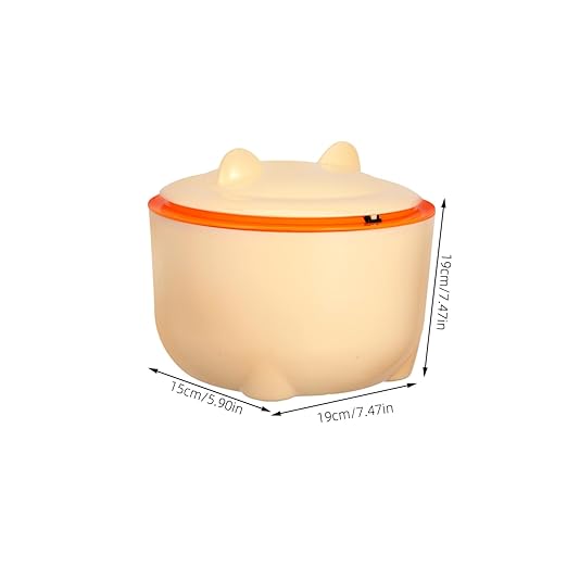 PRETYZOOM 1Set Capacity Cat Litter Disposal Bin with Bags Airtight Trash Can for Cat Waste and Reusable Design Stylish Cartoon Shape for Home