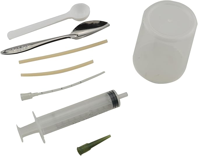 ZCZQC 6PCS Parrot Feeding Tools Food Grade Soft Silicone Feeding Syringe for Feeding Milk or Medication to Baby Birds and Sick Birds Milk Spoon Feeder Feeding Syringe Large Needle Milk Cup 100ml