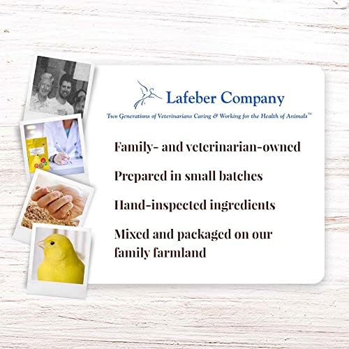LAFEBER'S Premium Daily Diet Pellets Pet Bird Food, Made with Non-GMO and Human-Grade Ingredients, for Canaries (Classic, 1.25 Ib Pack of 2)