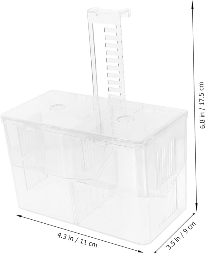 TOYANDONA Aquarium Breeding Isolation Box Hanging Fish Hatchery Cup Transparent Fish Fry Breeder Box for Safe Hatching Lightweight and Portable Design