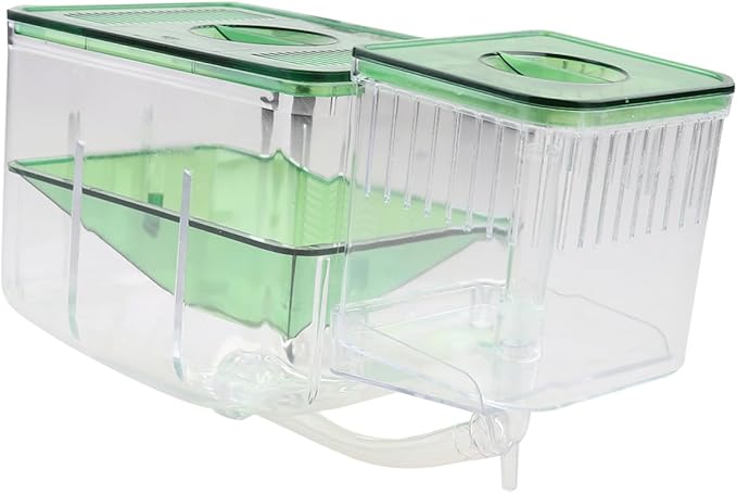 balacoo 2pcs Self-Guided Fish Breeding Tank Isolated Hatching Box for Aquarium Transparent Case for Protecting Juvenile Fish Eggs Safe Breeding Environment for Home Use