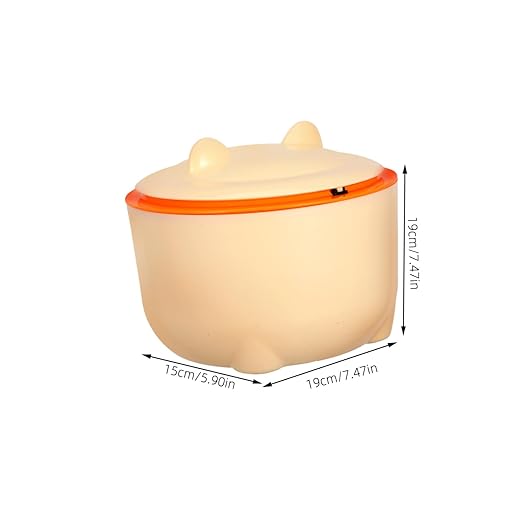 1set Sealed Cat Litter Trash Can with Lid Includes Waste Container for Efficient Cat Poop Storage Prevents for Spaces Cartoon Design