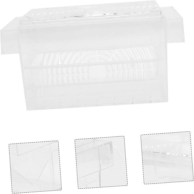 FRCOLOR 2pcs Fish Fry Breeding Box Aquarium Isolation to Install Cup Fish Fry Wear-Resistant Material for Aquariums and Tanks