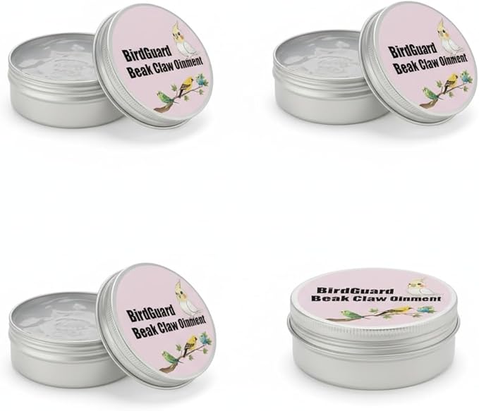 Bird Beak Oil & Feet Ointment for Parrots – Beak Moisturizer, Dry Skin Relief & Claw Repair for Budgies, Cockatiels & Small Birds (Starter Size Edition)