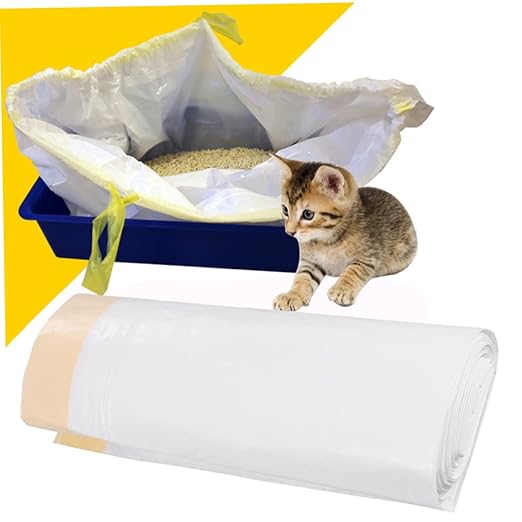 MERRYHAPY 7pcs Cat Litter Bag Thickened Cat Litter Box Cleaning Pouches for Easy Waste Removal