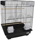YML Flat Top Small Bird Cage in Black