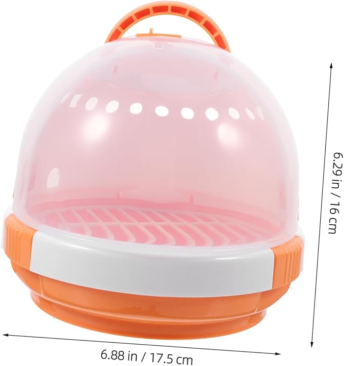 Happyyami Bird Portable Travel Cage Small Bird Carrier Parrot Cage Comfortable Handle for Outdoor Trips Hiking Camping