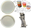 Silicone Lids for Pet Food Bowls, Can Lids for Dog Food, Cat Food, Can Lid Made from Grade Premium Silicone, Dishwasher & Microwave Safe Silicone Lid Caps for Wet Food, Universal Size (2)