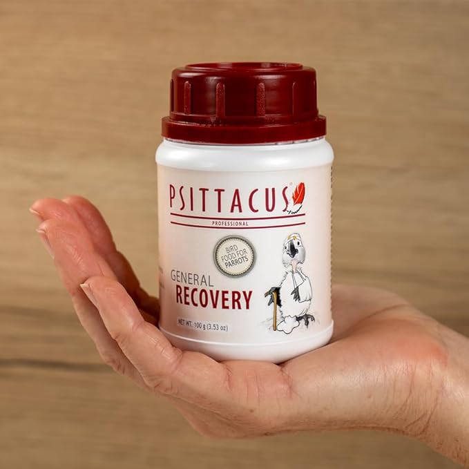 Psittacus General Recovery 100 g | Hand Feeding Formula for Sick and Injured Baby and Adult Birds, Parrots, Pigeons | Premium Food for Birds, 100% no-GMO