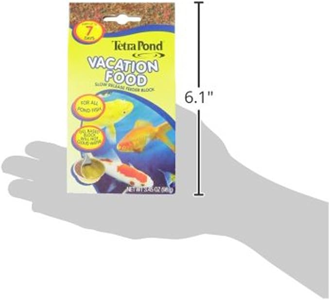 TetraPond 16477 Vacation Food Slow Release Feeder Block, 3.45 Ounce [2-Pack]