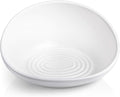 CatGuru Cat Food Bowl, Ceramic Bowls for Indoor Cats, No Spill Cat Feeding Bowl, Whisker Stress Free Kitten Bowls, Pet Bowls for Food and Water, Includes Silicone Non-Slip Mat (High-Low, White)