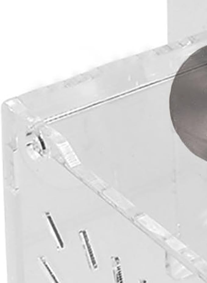 Acrylic Transparent Fish Tank Breeding Isolation Box, Aquarium Hatchery Incubator Holder with Hook and Sucker Design, Adjustable Height for Fish Breeding, Isolation of Big and Baby (10CM*10CM*10CM)