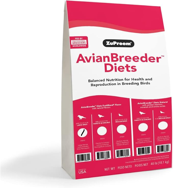 Zupreem Avianbreeder Fruitblend - Large Parrots - 40 Lbs