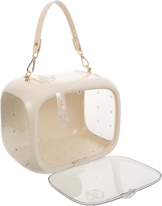 Healifty Portable Parrot Carrier Travel Cage with Handle Breathable Small Bird Travel Cage Bag for Parakeets Lovebirds Cockatiels