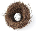 Jowxsx Artificial Bird Nest, Bird Nest with Artificial Bird Eggs, Country Style Simulation Twig Bird Nest for Handmade Easter Rattan Nest Easter Supplies Nests Birdcage Accessories