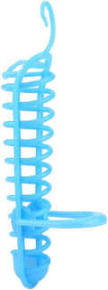 Millet Holder,Parrots Feeder Basket, Food Fruit Feeding Perch Stand Millet Spray for Plastic Holder Pet Bird Supplies(Blue) (Blue)