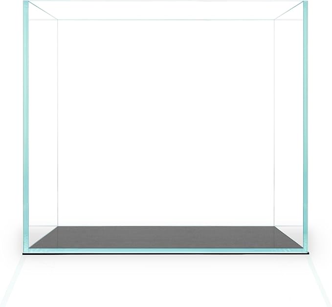 2 Gallon Clear Glass Cube Rimless Tank - Space Saving Aquarium - 7.87 x 7.87 x 7.87 inches