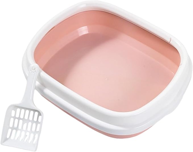 High Wall Cats Waste Container Odor Reducing Cats Litter Box Sifting Scoops for Outdoor Use Easyly Wash Ovals Litters Box