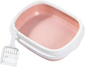 High Wall Cats Waste Container Odor Reducing Cats Litter Box Sifting Scoops for Outdoor Use Easyly Wash Ovals Litters Box