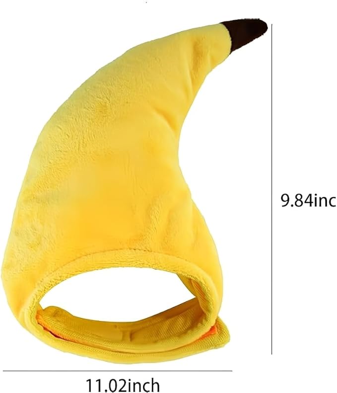2 Pcs Halloween Cat Adorable Costume Funny Cat Hat for Pets and Small Dogs Party Costume Accessory Headwear(Sunflower, Banana)