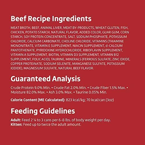 Amazon Brand - Wonder Bound Gourmet Wet Cat Food in Gravy Variety Pack (Turkey, Chicken, Beef), Poultry, Made in USA, 3 Ounce (Pack of 24)