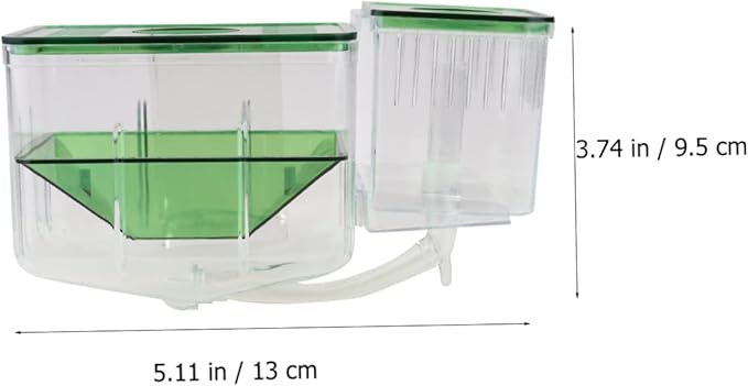 Happyyami Self-Guided Incubator Box for Fish Breeding Transparent Isolation Tank Safe Environment for Juvenile Fish Protects Against and Improves Survival Rates
