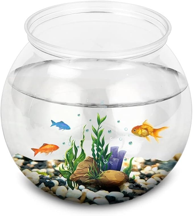 Fish Tabk Transparent Acrylic Fish Tank Aquarium Breeding Box Fish House Aquatic Pet Home Desktop Gasket Marine Portable Bowl for Fish Tank Cool Fish Tank(Small)