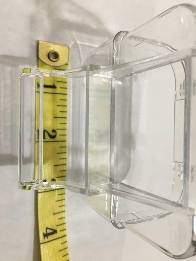 3 Bird Cage Hopper Parakeet Budgie Lovebird Parrotlet Feeders No Mess Closed Top Food Water Feeding Cups with Perch 3" Small Size 3 OZ Capacity