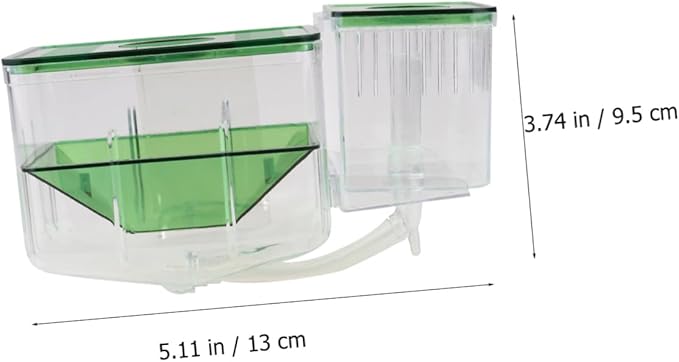 POPETPOP Isolated Breeding Tank for Fish Eggs Self-Guided Incubator Box Transparent Hatching Case Safe Environment for Newborns Protects Young Fish from Adults